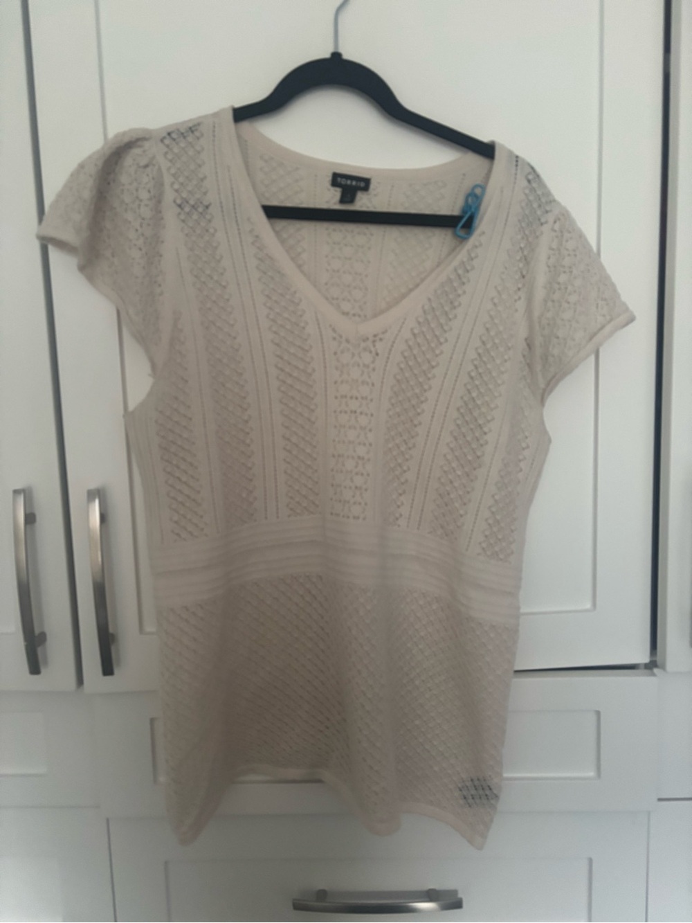 Torrid Knit Short-Sleeve V-Neck Top